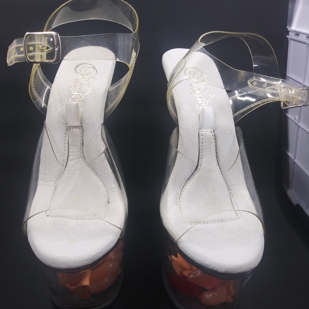 See Through Cutout Stilettos Size 7